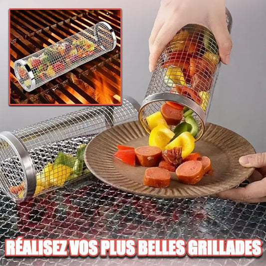 Ensemble de paniers de grillage enroulable : Révolutionnez vos grillades